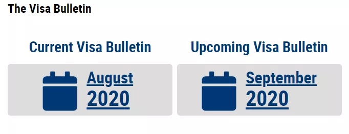 2020年9月美国移民排期公布